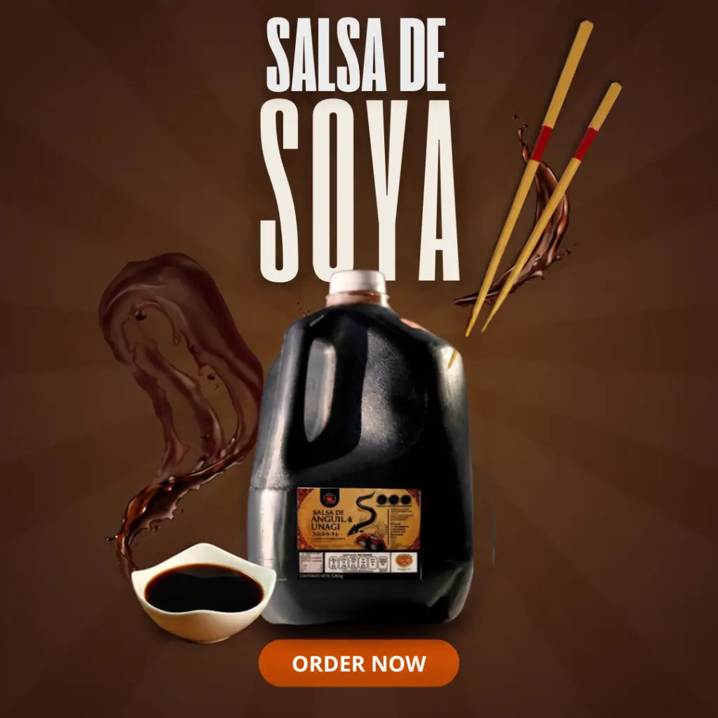 Salsa Soya Takumi al mayoreo en Monterrey para restaurantes de sushi